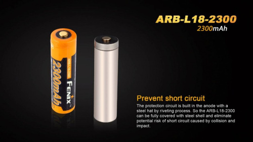 Аккумулятор 18650 Fenix ARB-L2-2300 (2300mAh) фото 5